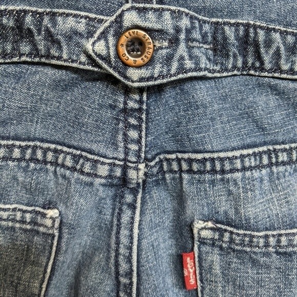 Levi's Shorts Girl 12 Denim Cutoff Red Tab Jeans Blue Youth 12 - Waist 26" - Picture 5 of 10